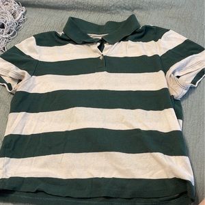 american eagle cropped polo shirt